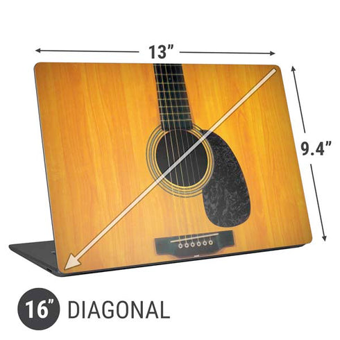 Wood Guitar Universal Laptop 16in (13 x 9.4in) Skin